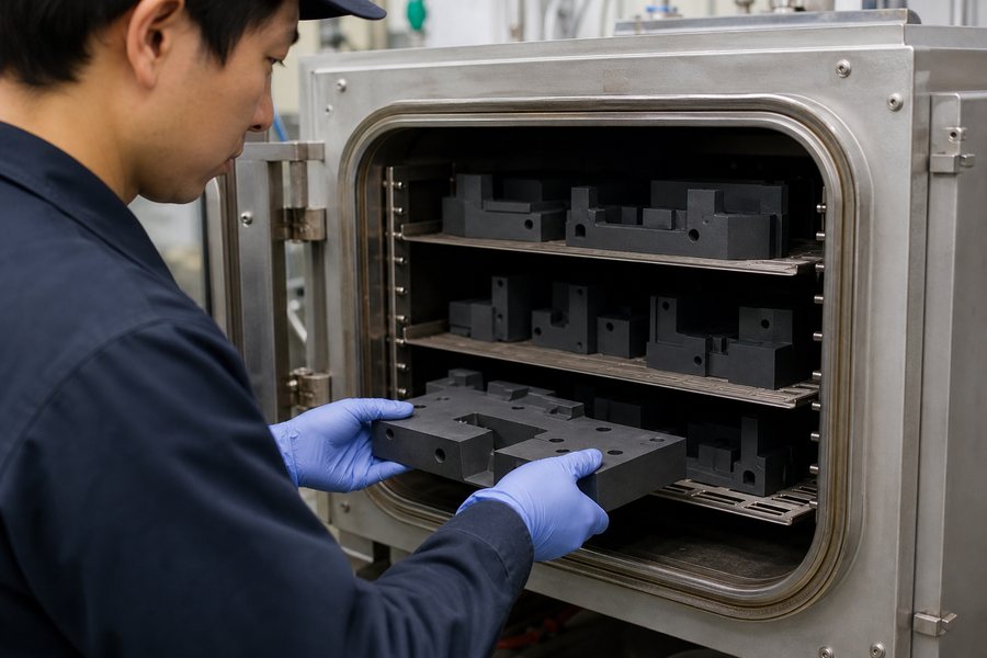 石墨件初次使用怎么处理？除气、烘烤与预处理指南